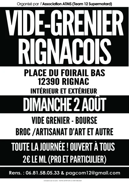 Vide-grenier rignacois