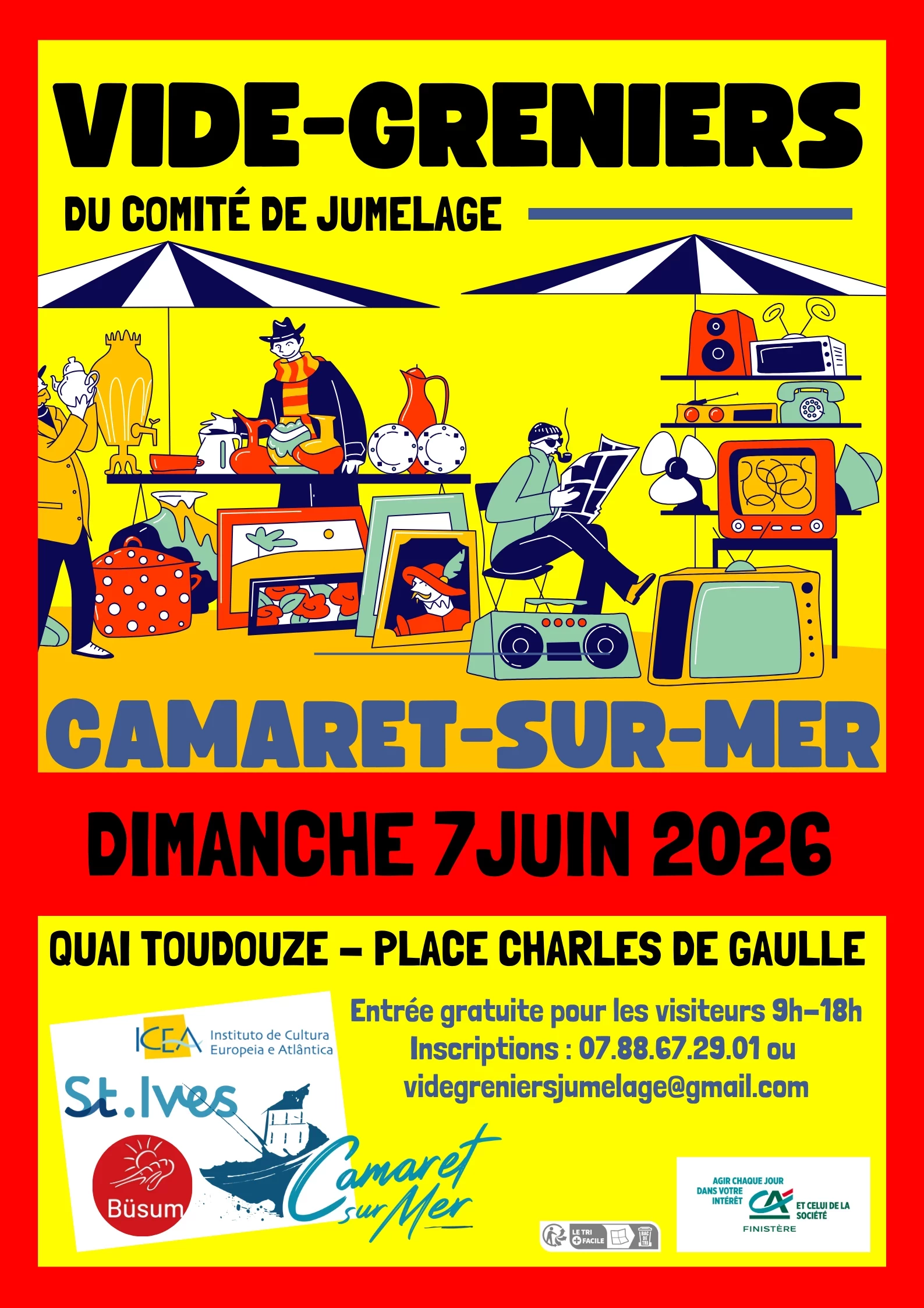 Vide-greniers du comité de jumelage de camaret-sur-mer