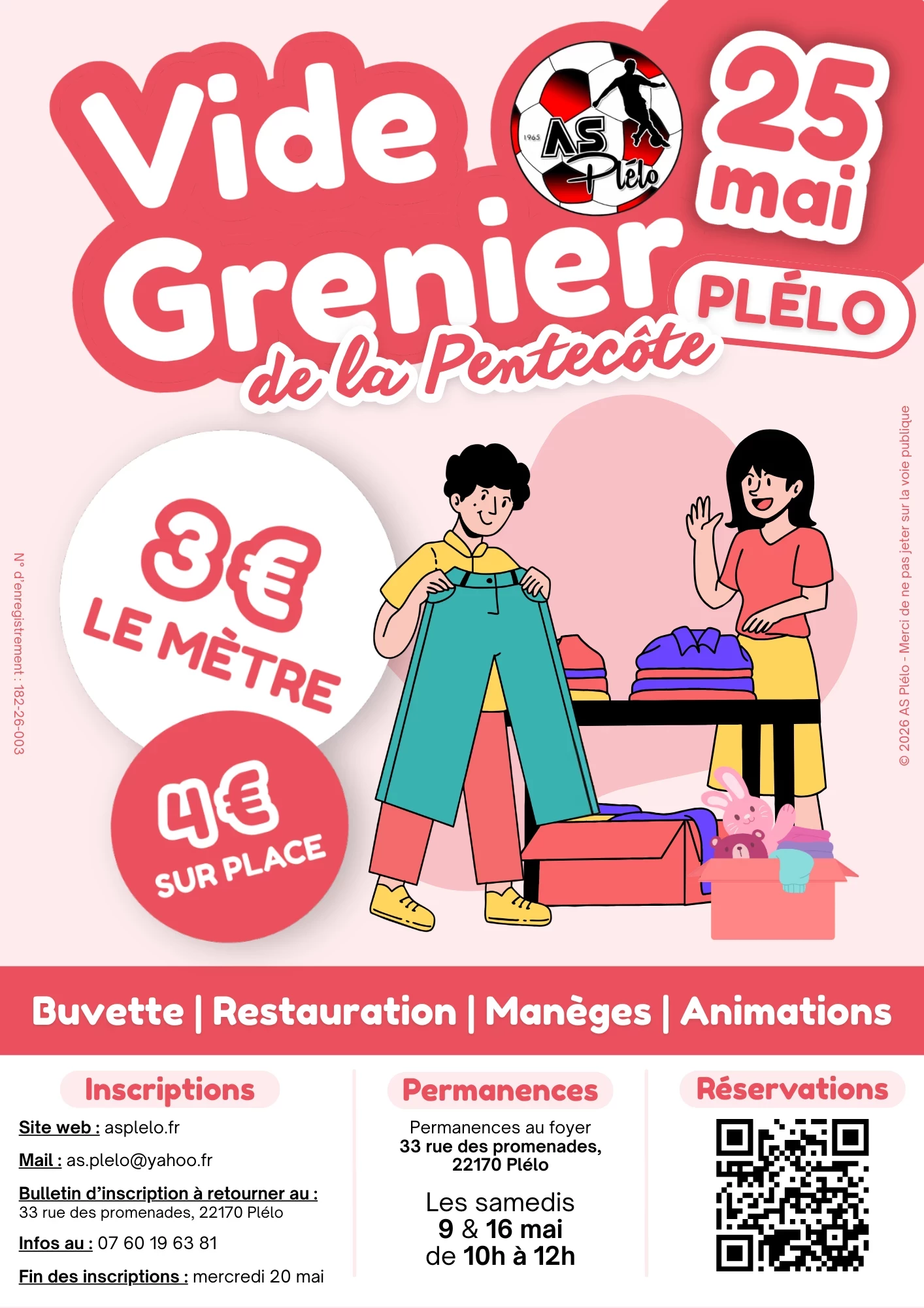 Vide-grenier de la pentecôte - as plélo
