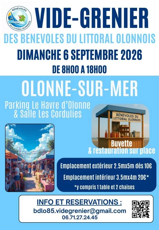 Vide grenier de l'association des bénévoles du littoral olonnois
