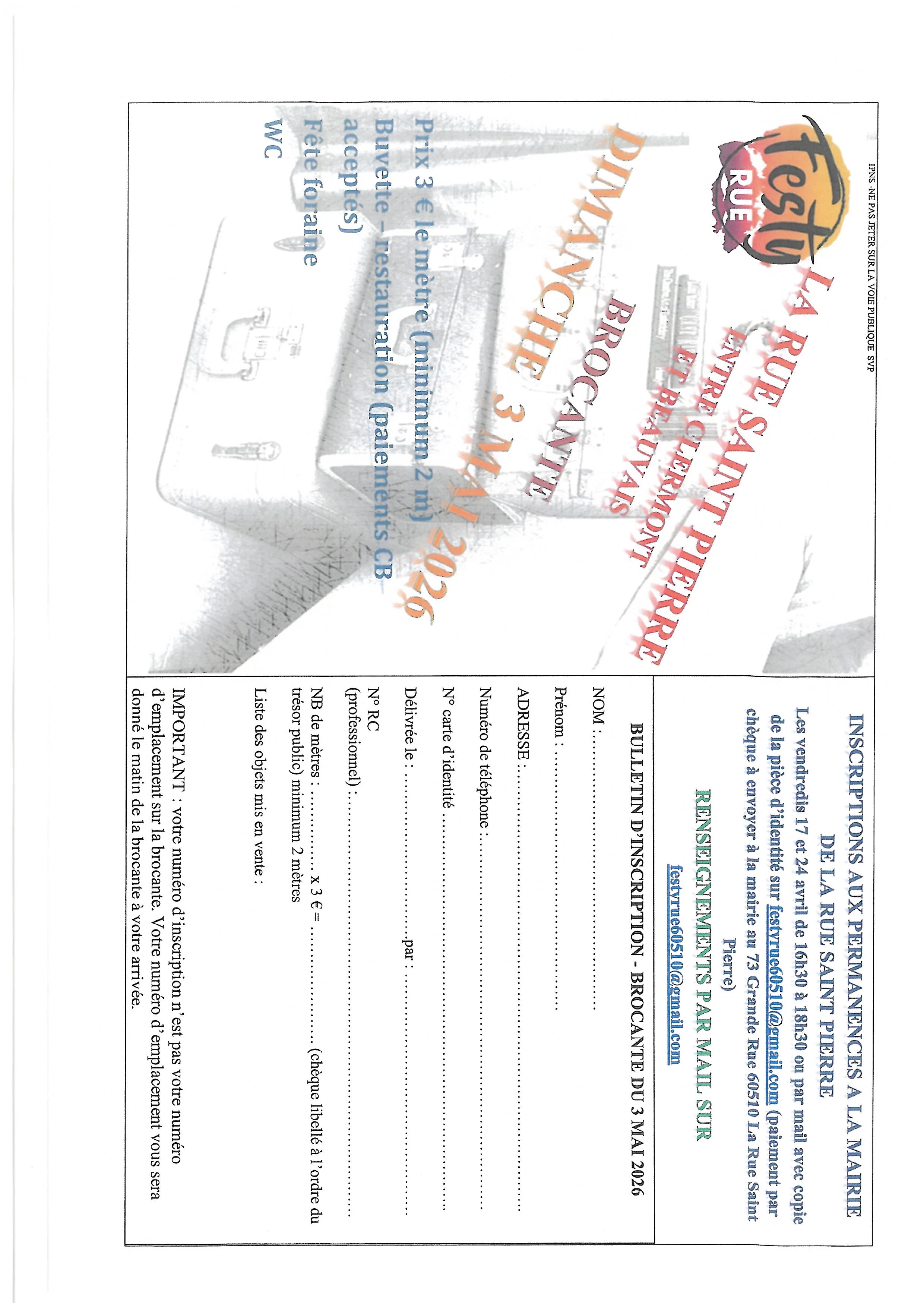 Brocante - fête du village