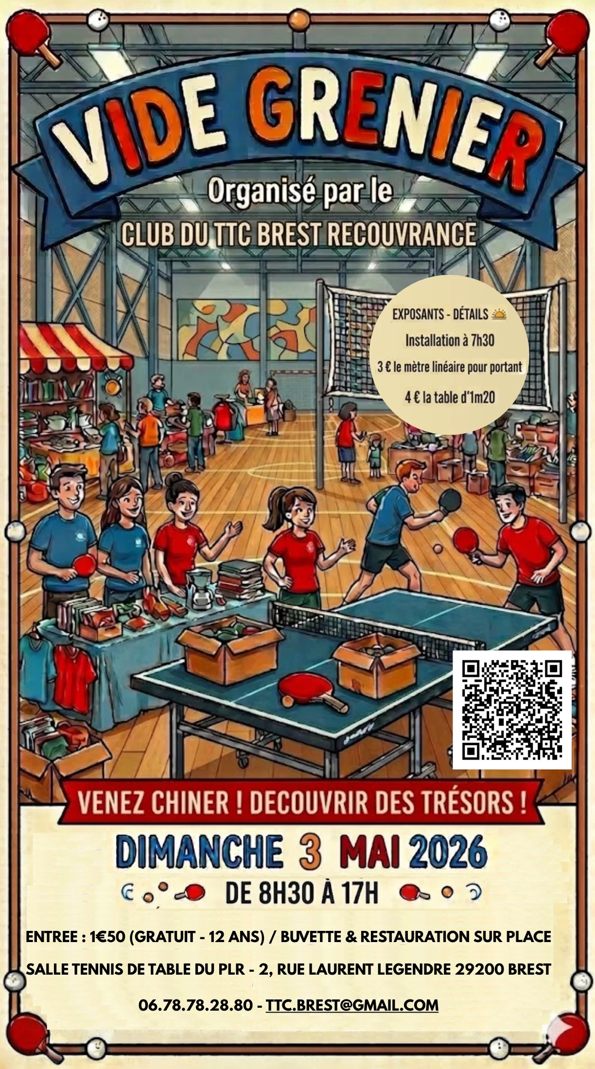 Vide grenier ttc brest 2026