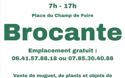 Brocante et vente de muguet 1er mai