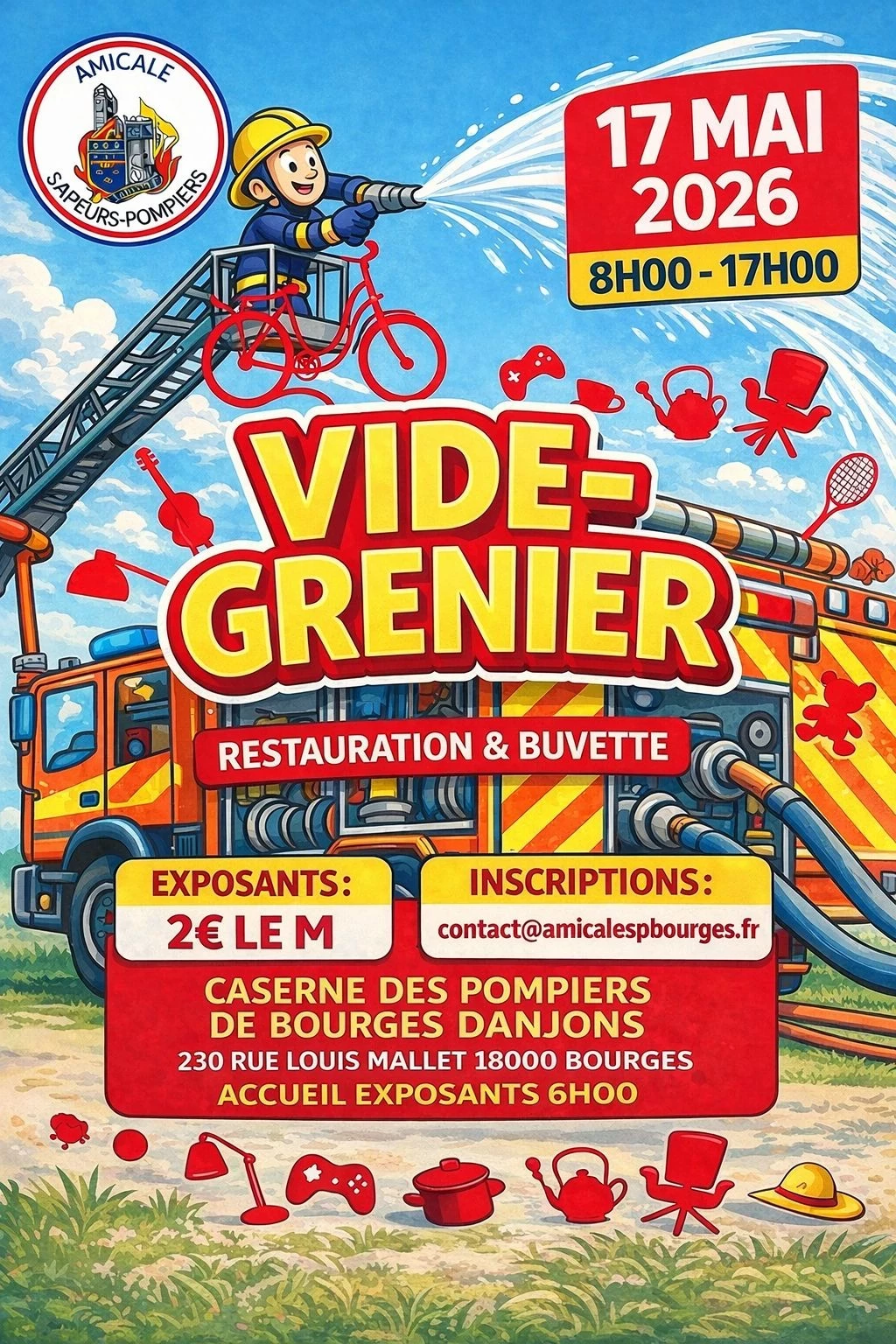 Brocante des sapeurs pompiers de bourges