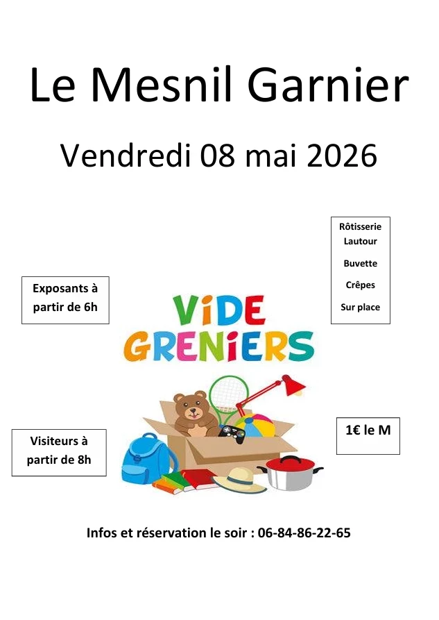 Vide greniers - le mesnil-garnier - 08.05.26