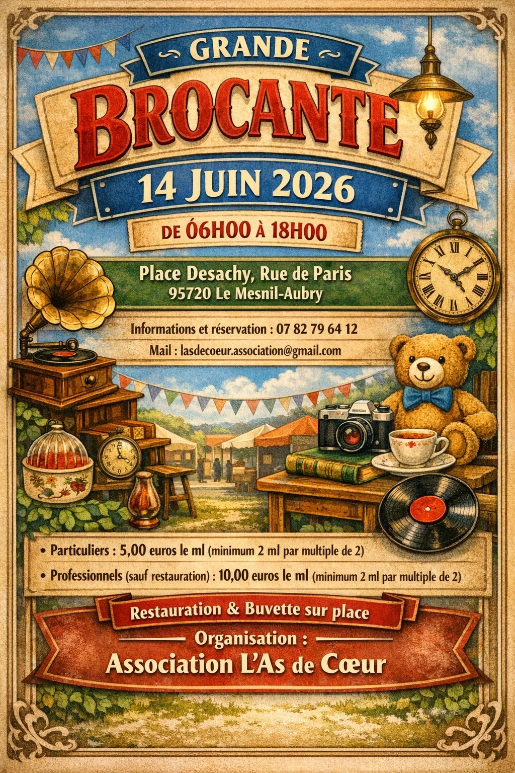 Brocante au mesnil-aubry