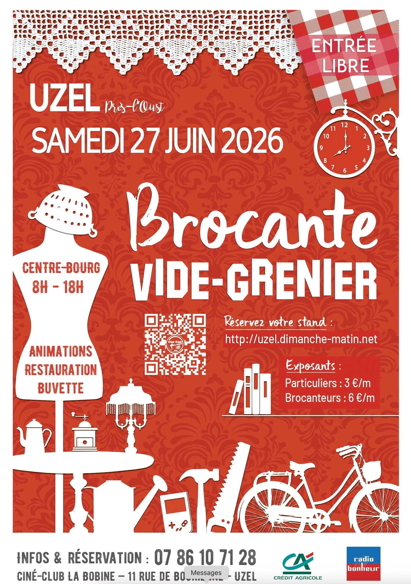 Vide-greniers / brocante ambiance musicale
