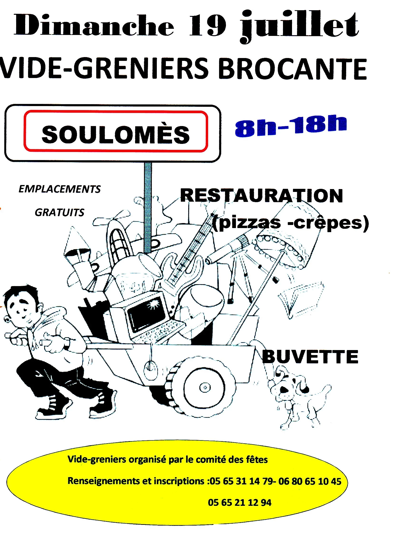 Vide-greniers ,brocante de la fête