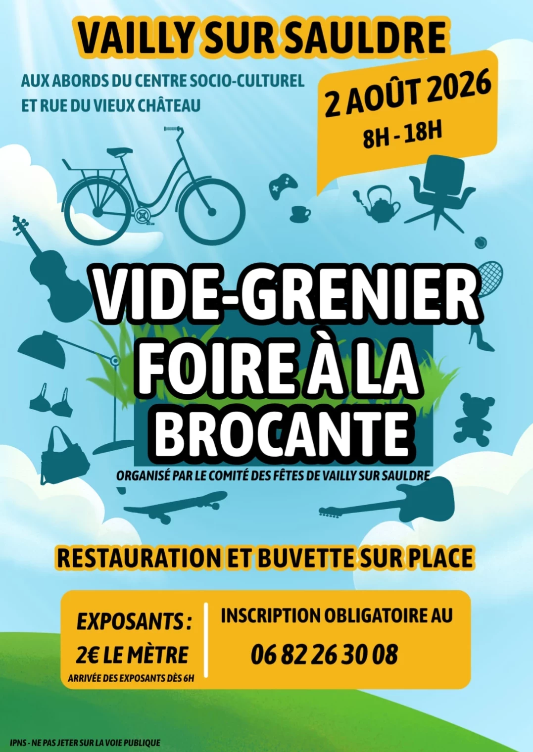Vide grenier brocante foire