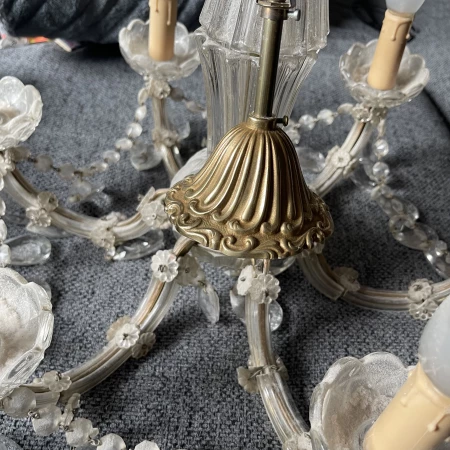 Lustre en cristal à pampille