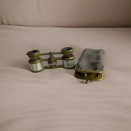 Lunettes d’opéra en nacre avec étui