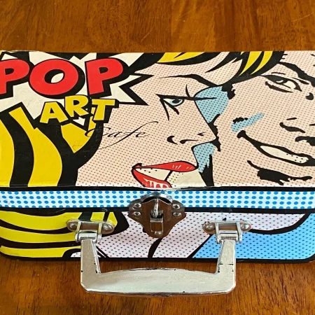 Valisette service à café pop et vintage