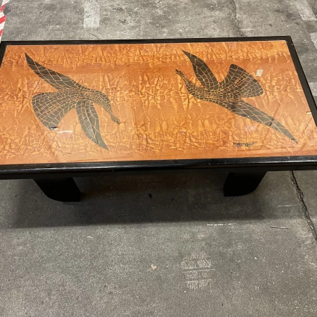 Table basse Hugues Poignant années 60/70